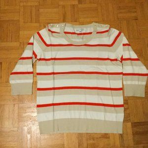 Striped pullover sweater